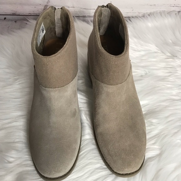 TOMS Two Tone Lacie Tan Ankle Booties SIZE 7.5 - Picture 8 of 12